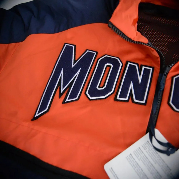 NWT Moncler Authentic Orange & Navy Copernicus Giubbotto TG  5 Raincoat Jacket - Picture 14 of 16